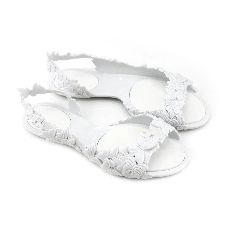 SUNIES BUTTERFLY SNOW WHITE SANDALS