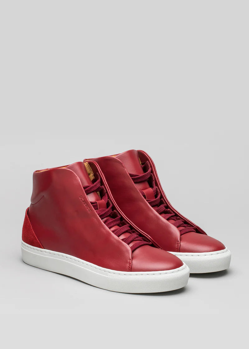 V6 RED WINE LEATHER SNEAKER