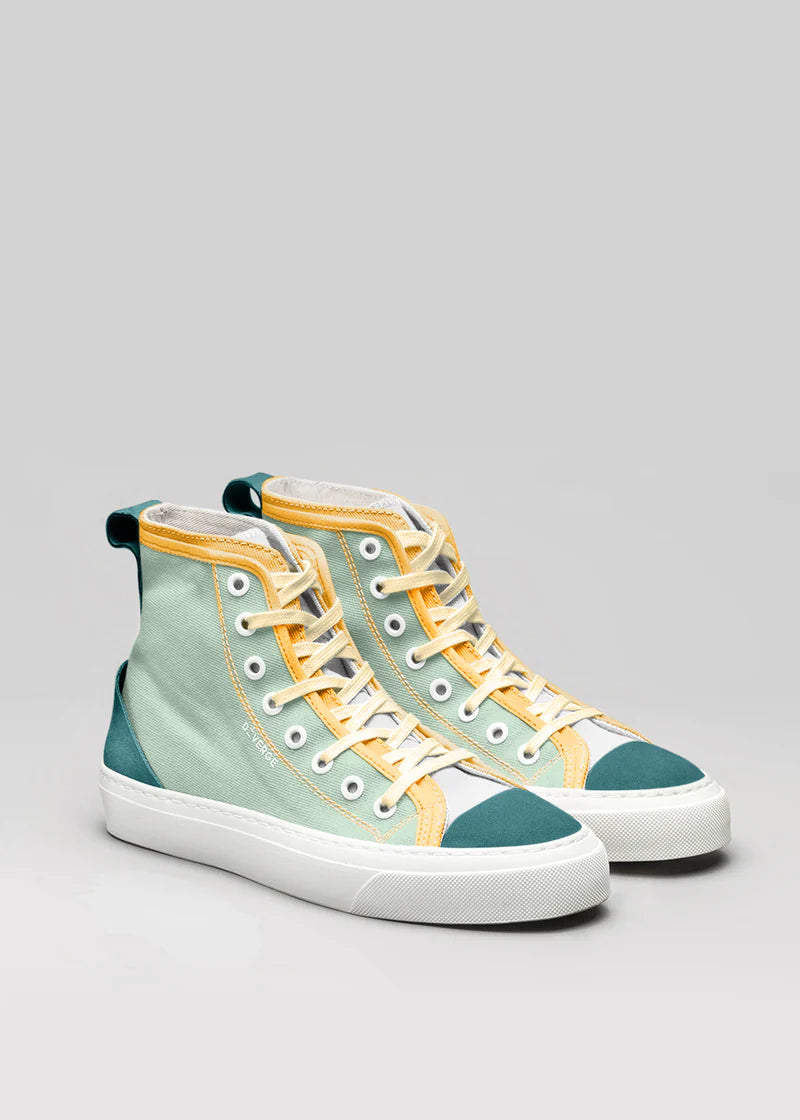 V9 SAGE GREEN & YELLOW SNEAKERS