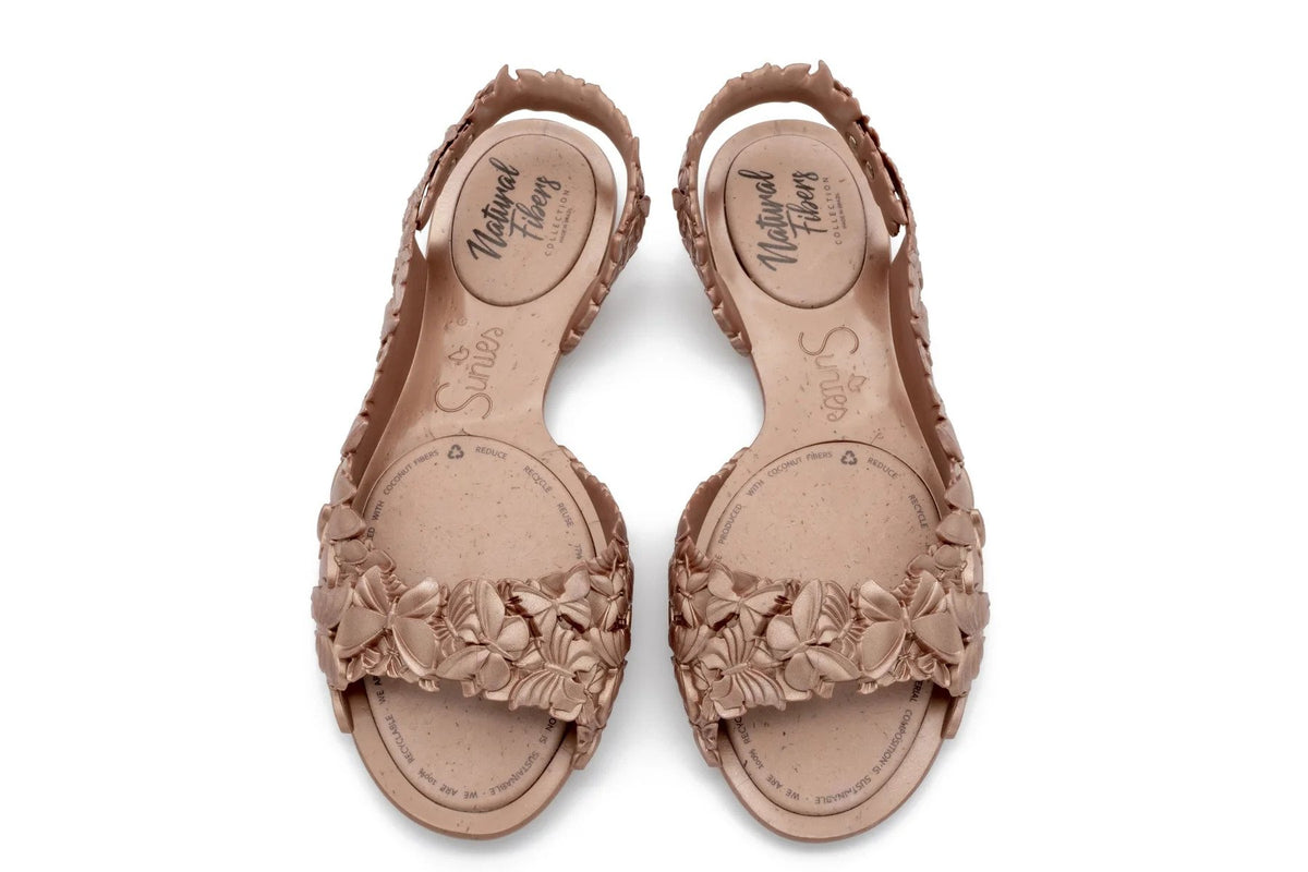 SUNIES FLEXI BUTTERFLY COPPER SANDALS