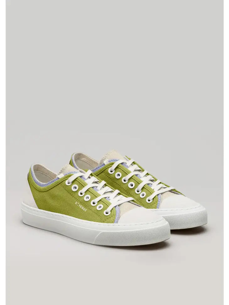 TWIST LOW V7 OLIVE & WHITE SNEAKERS