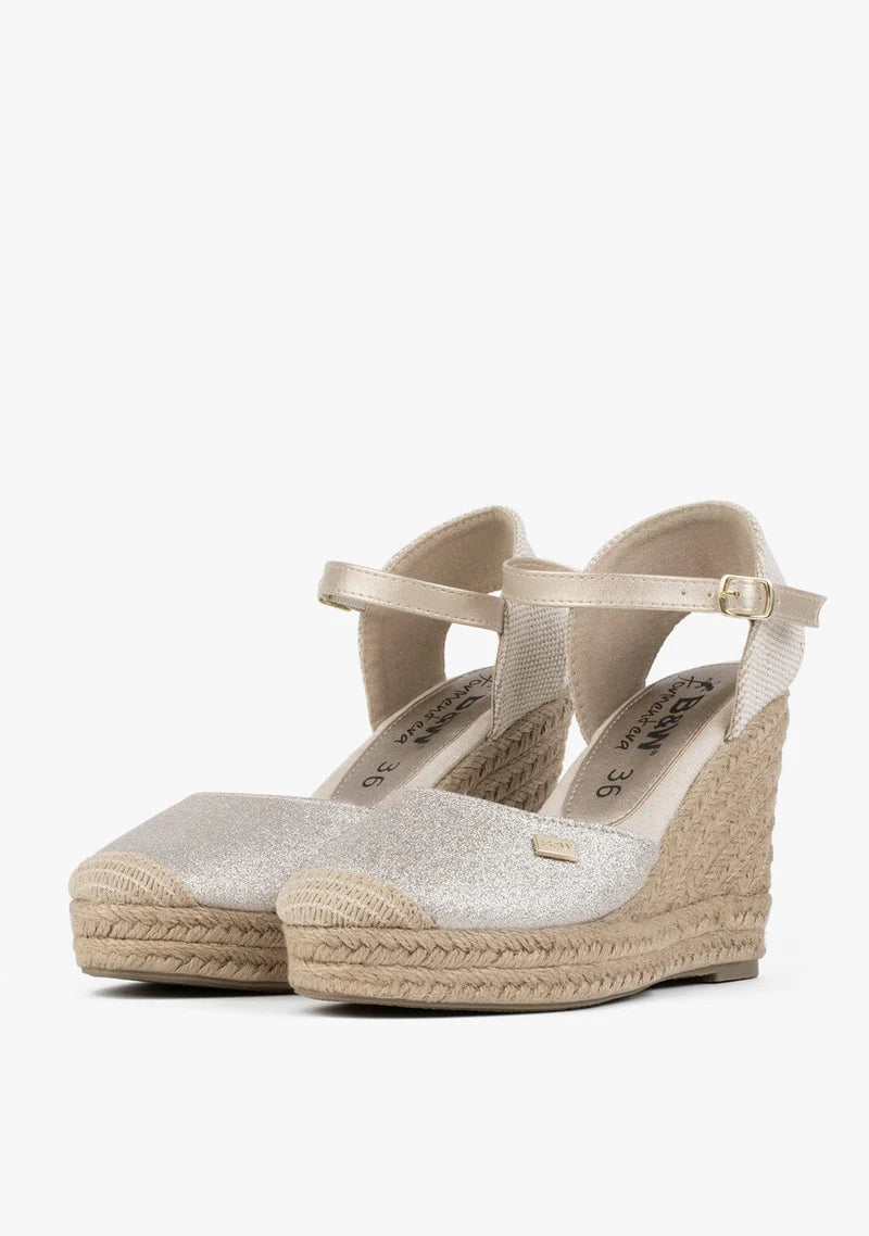 WEDGE CAPRI GLITTER ESPADRILLES