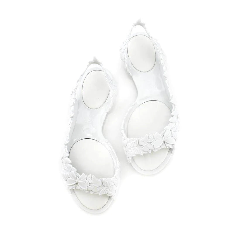 SUNIES BUTTERFLY SNOW WHITE SANDALS