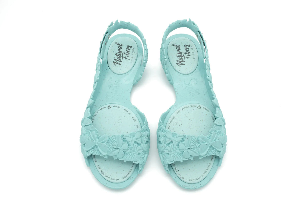 SUNIES FLEXI BUTTERFLY MINT GREEN SANDALS