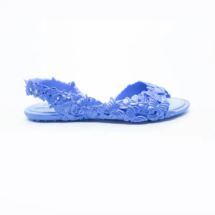 SUNIES FLEXI METALLIC BLUE SANDALS