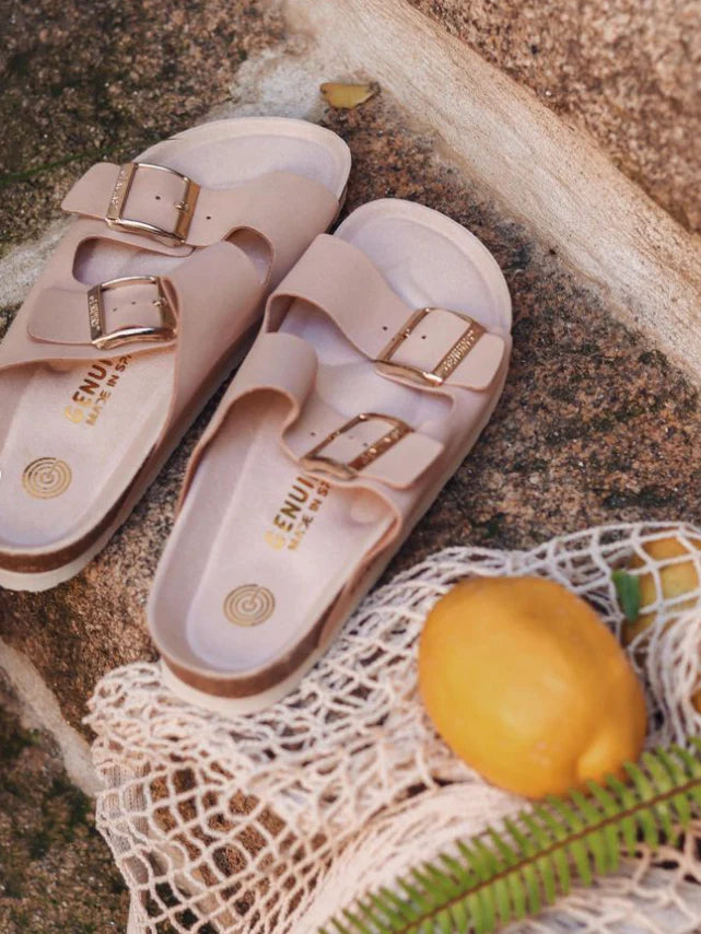 HAWAII VEGAN SUEDE NUDE SANDAL