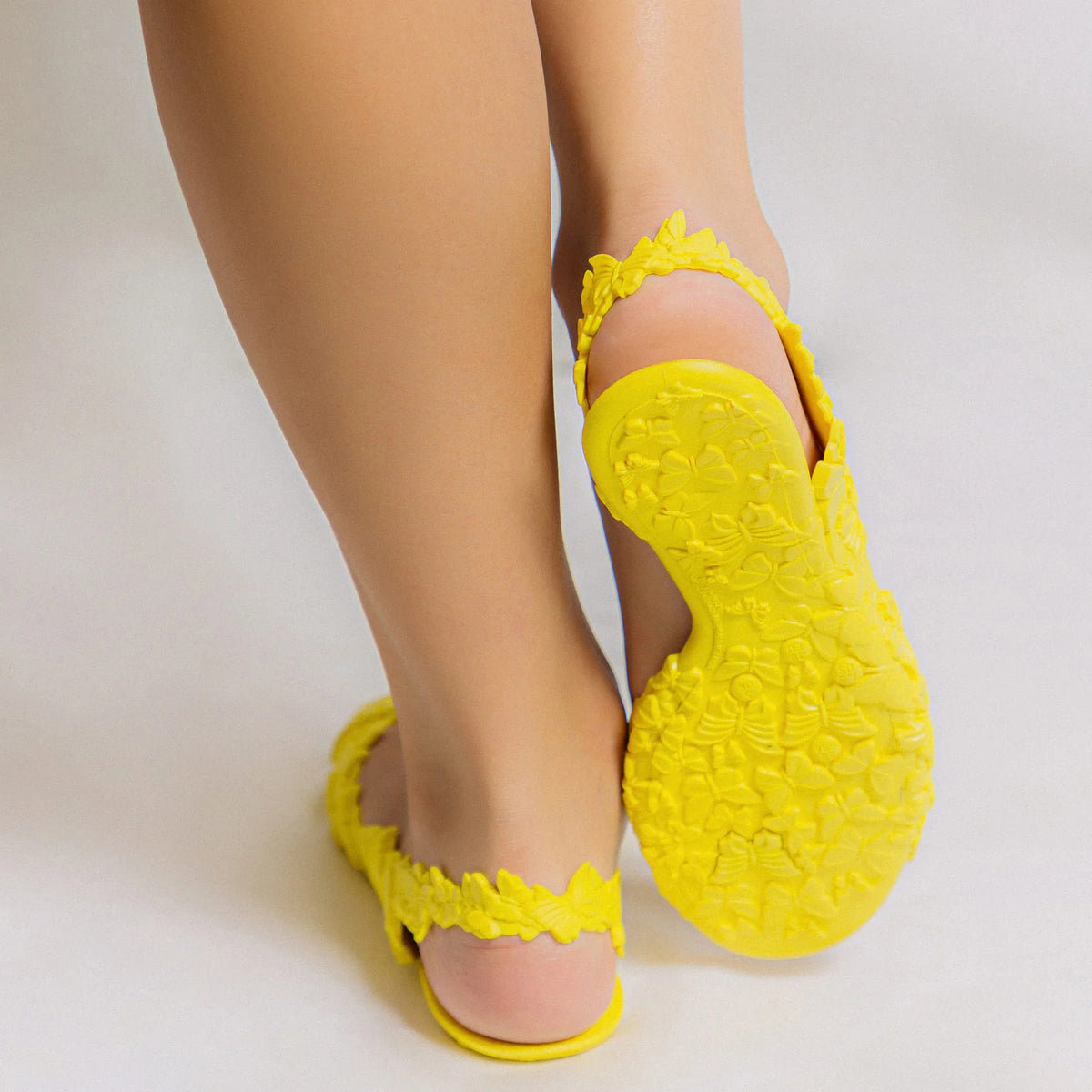 SUNIES BUTTERFLY YELLOW SANDALS