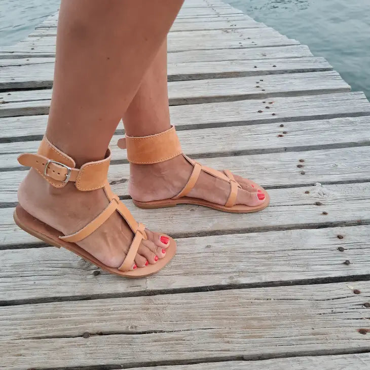 HANDCRAFT LEATHER GREEK SANDALS