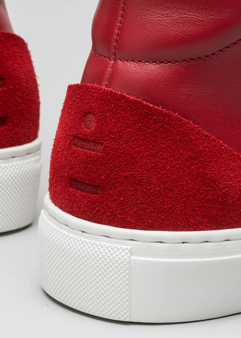 V6 RED WINE LEATHER SNEAKER