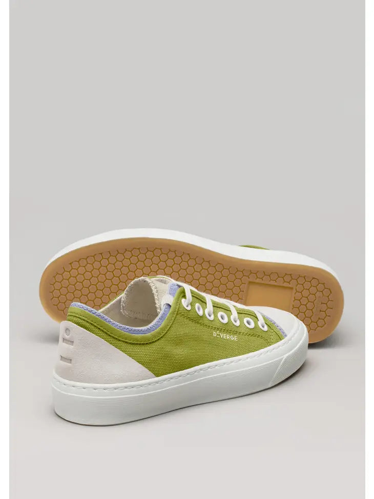 TWIST LOW V7 OLIVE & WHITE SNEAKERS