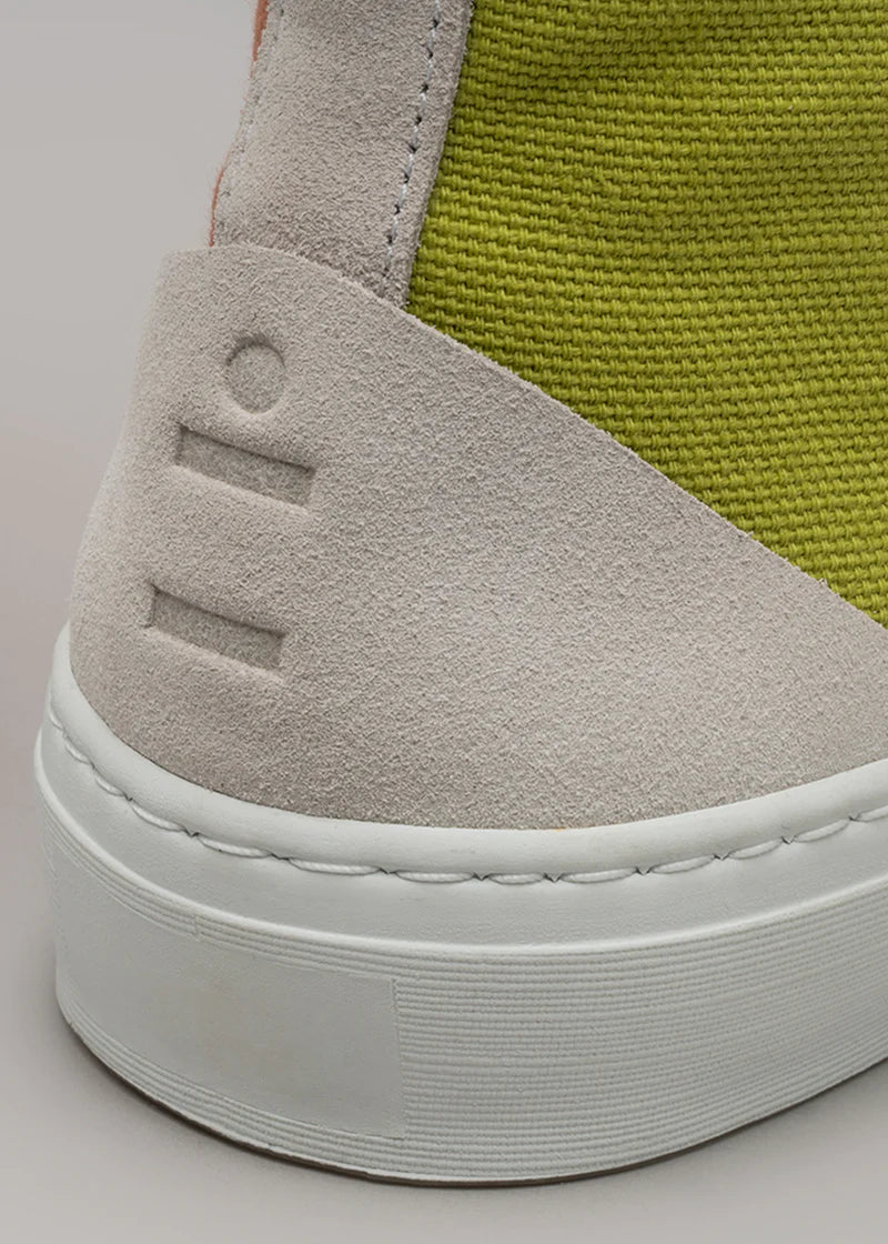 V3 HIGH OLIVE & BRICK CANVAS SNEAKERS