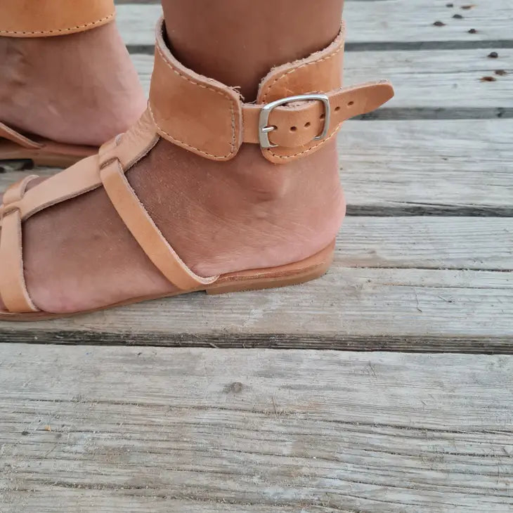 HANDCRAFT LEATHER GREEK SANDALS