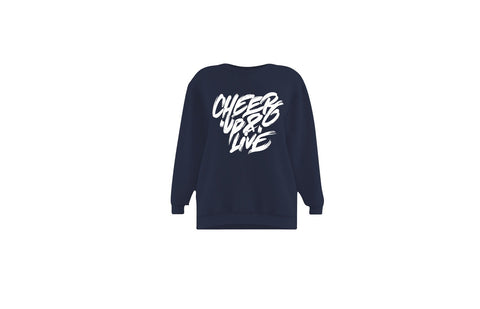 Cheer Up & Live Unisex Crewneck (Navy)