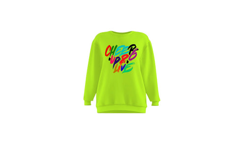 Cheer Up & Live Unisex Crewneck (Neon)