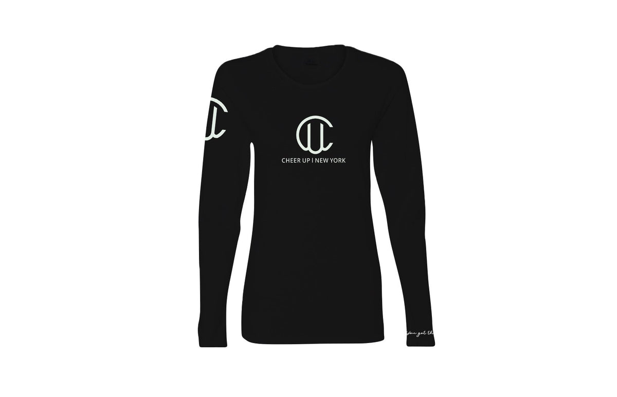 Cheer Up New York Logo Long Sleeve Unisex Tee (Black)