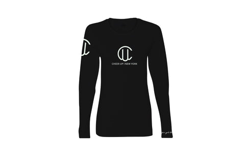Cheer Up New York Logo Long Sleeve Unisex Tee (Black)