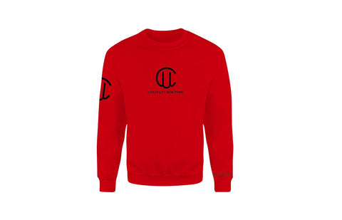 Cheer Up New York Logo Unisex Crewneck (Red/Black)