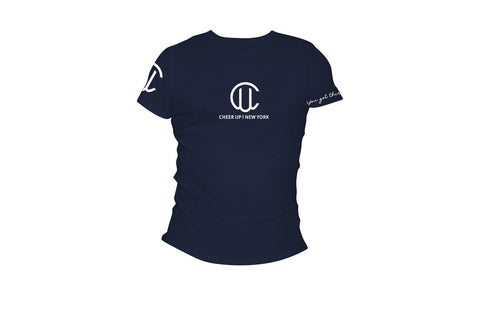 Cheer Up New York Logo Unisex Tee (Navy)