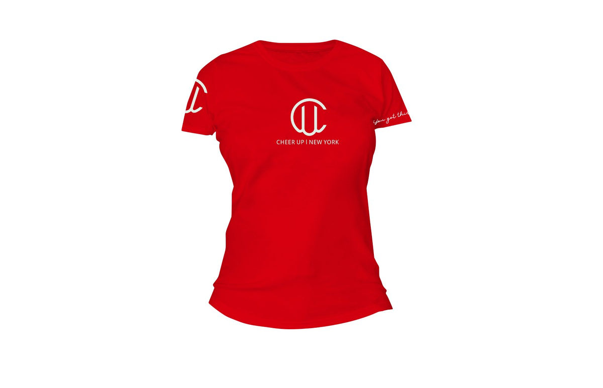 Cheer Up New York Logo Tee (Red)