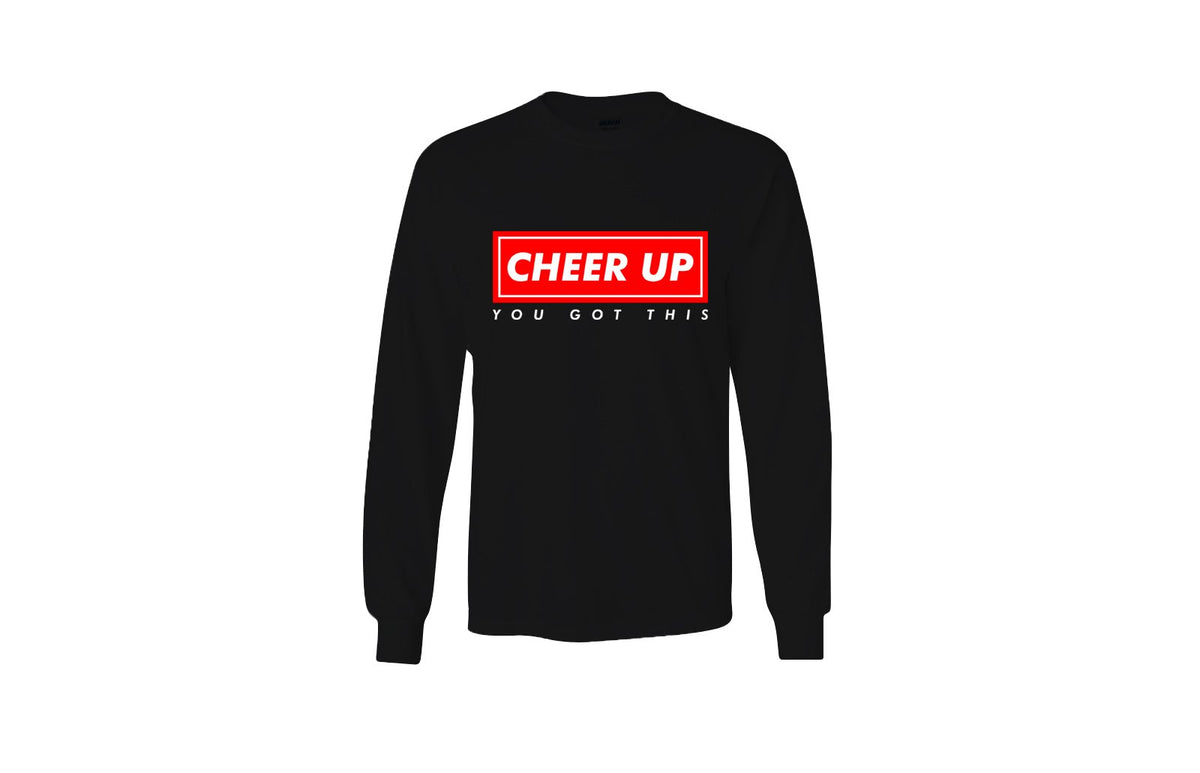 Cheer Up New York Logo Long Sleeve Unisex Tee (Black)
