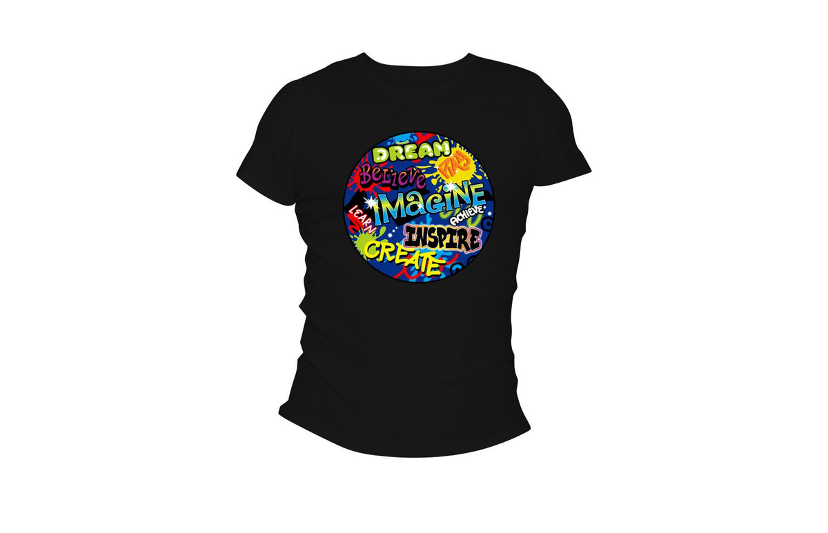 Dream Imagine & Inspire Unisex Tee (Black)