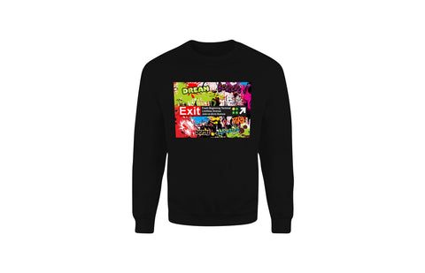 Exit Subway Unisex Crewneck (Black)