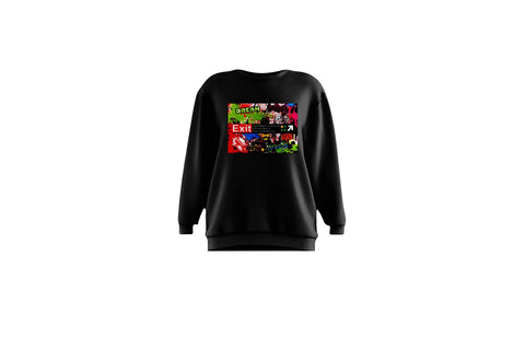 Exit Subway Unisex Crewneck (Black)