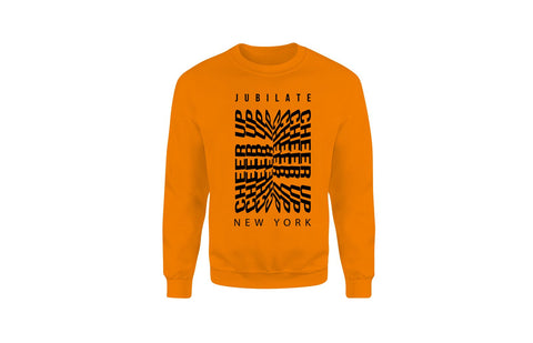 Jubilate Cheer Up New York Unisex Crewneck (Orange/Black)