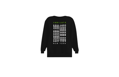 Jubilate Cheer Up New York Unisex Crewneck (Black)