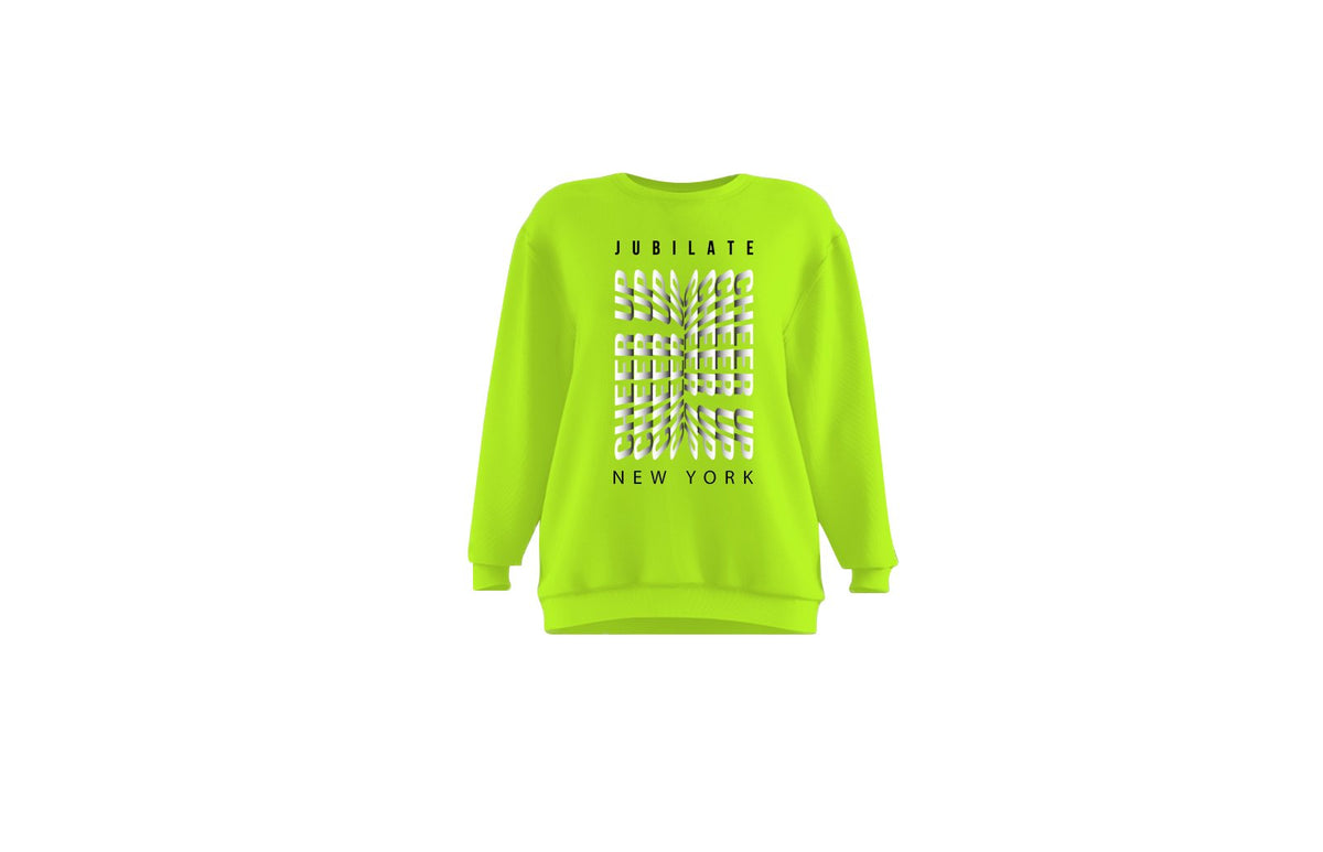 Jubilate Cheer Up New York Unisex Crewneck (Neon)