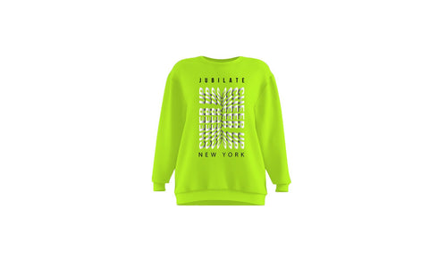 Jubilate Cheer Up New York Unisex Crewneck (Neon)
