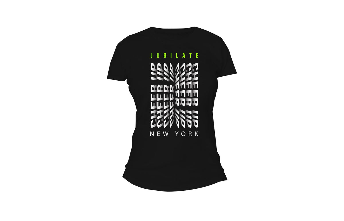 Jubilate Cheer Up New York Unisex Tee (Black)