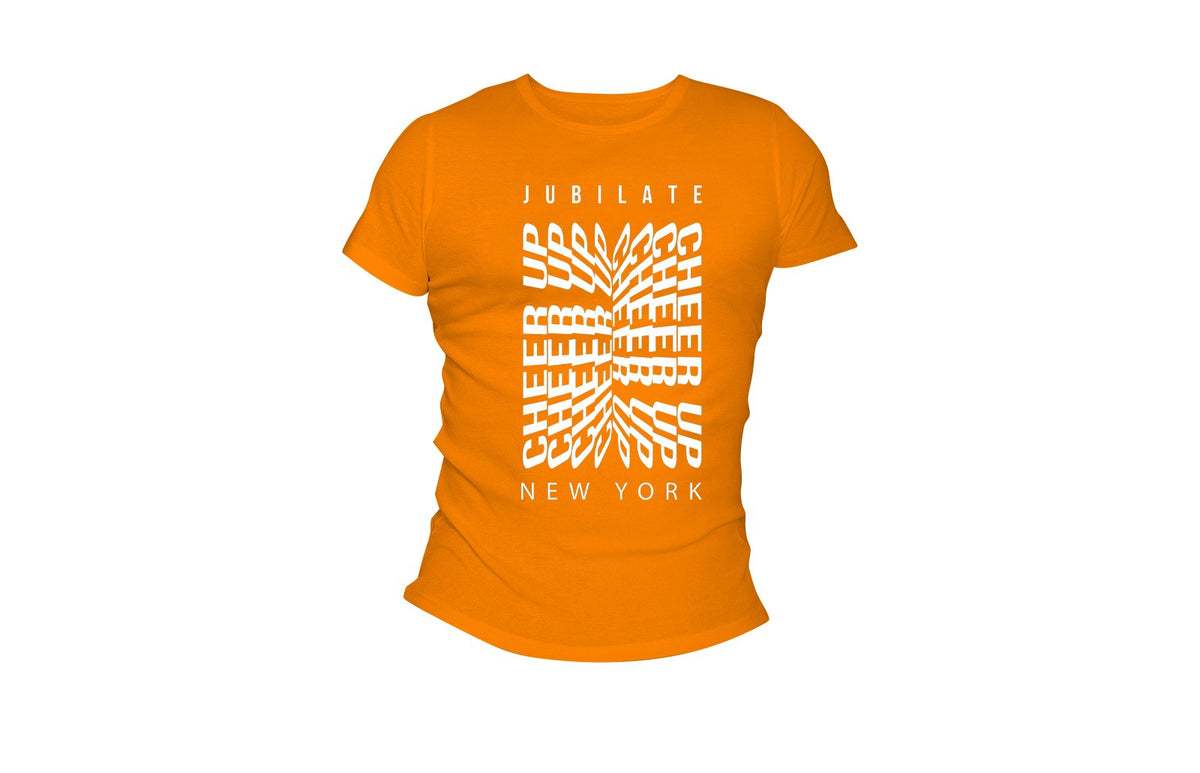 Jubilate Cheer Up New York Tee (Orange/White)