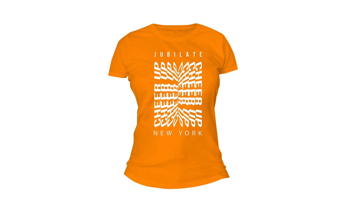 Jubilate Cheer Up New York Tee (Orange/White)