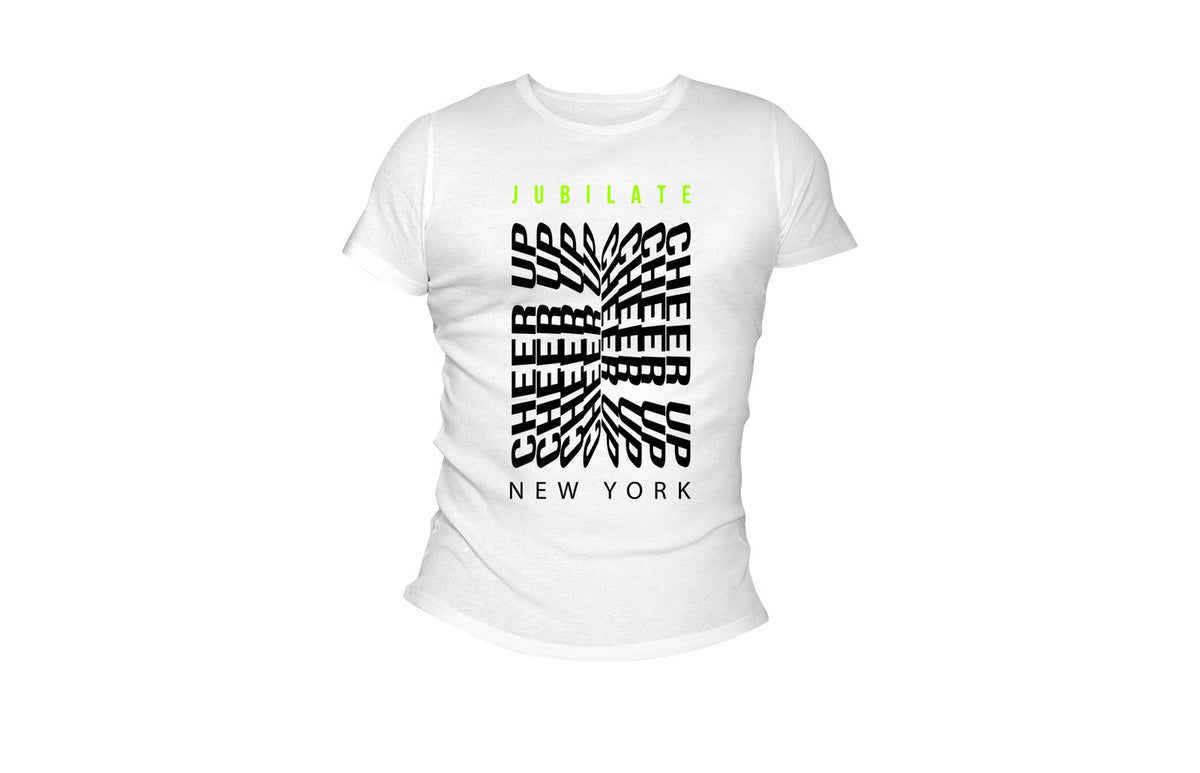 Jubilate Cheer Up New York Unisex Tee (White)