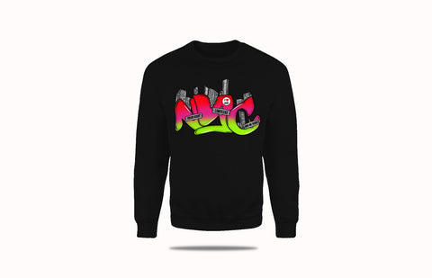 Nyc Unisex Crewneck (Black)