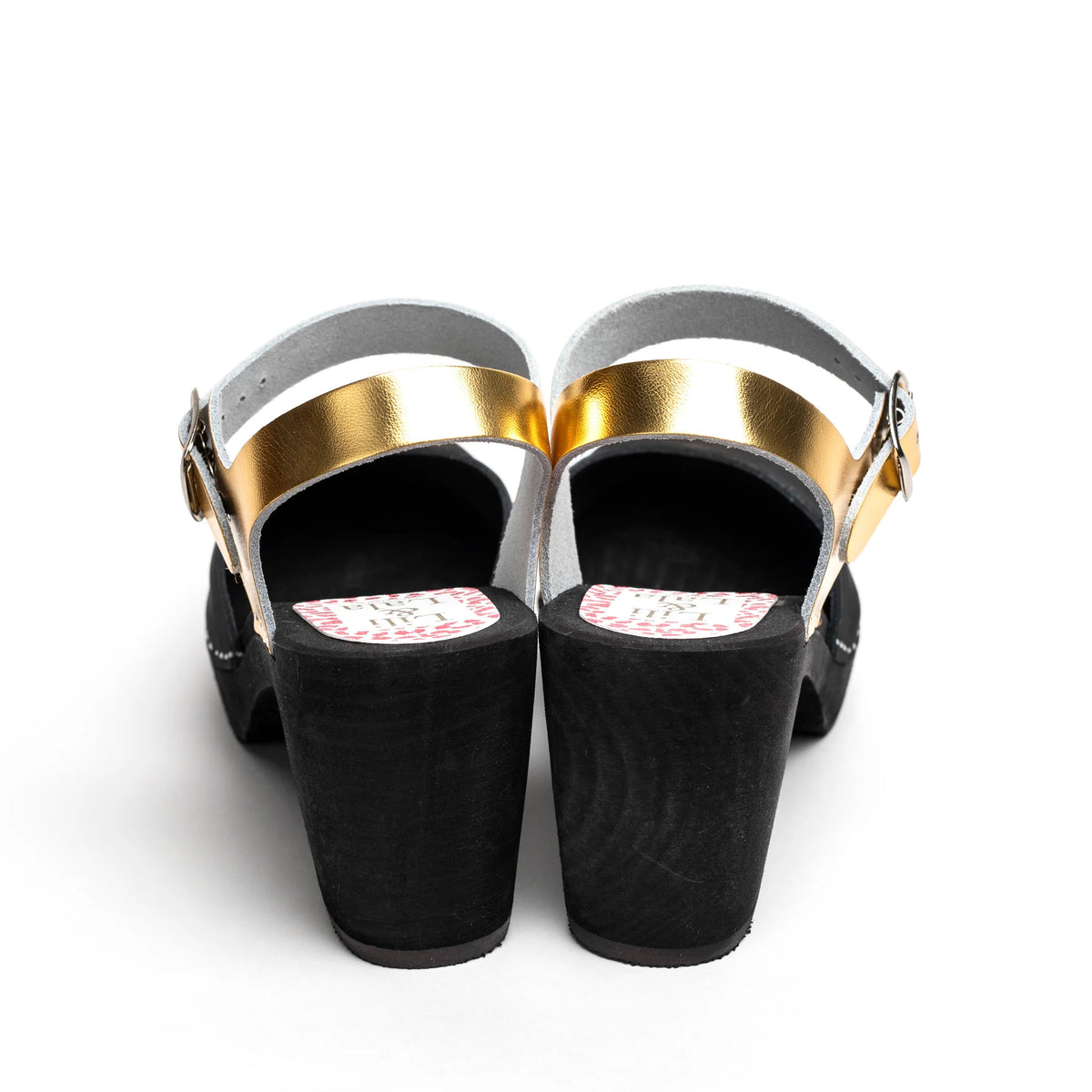 STOCKHOLM BLACK & GOLD SANDAL