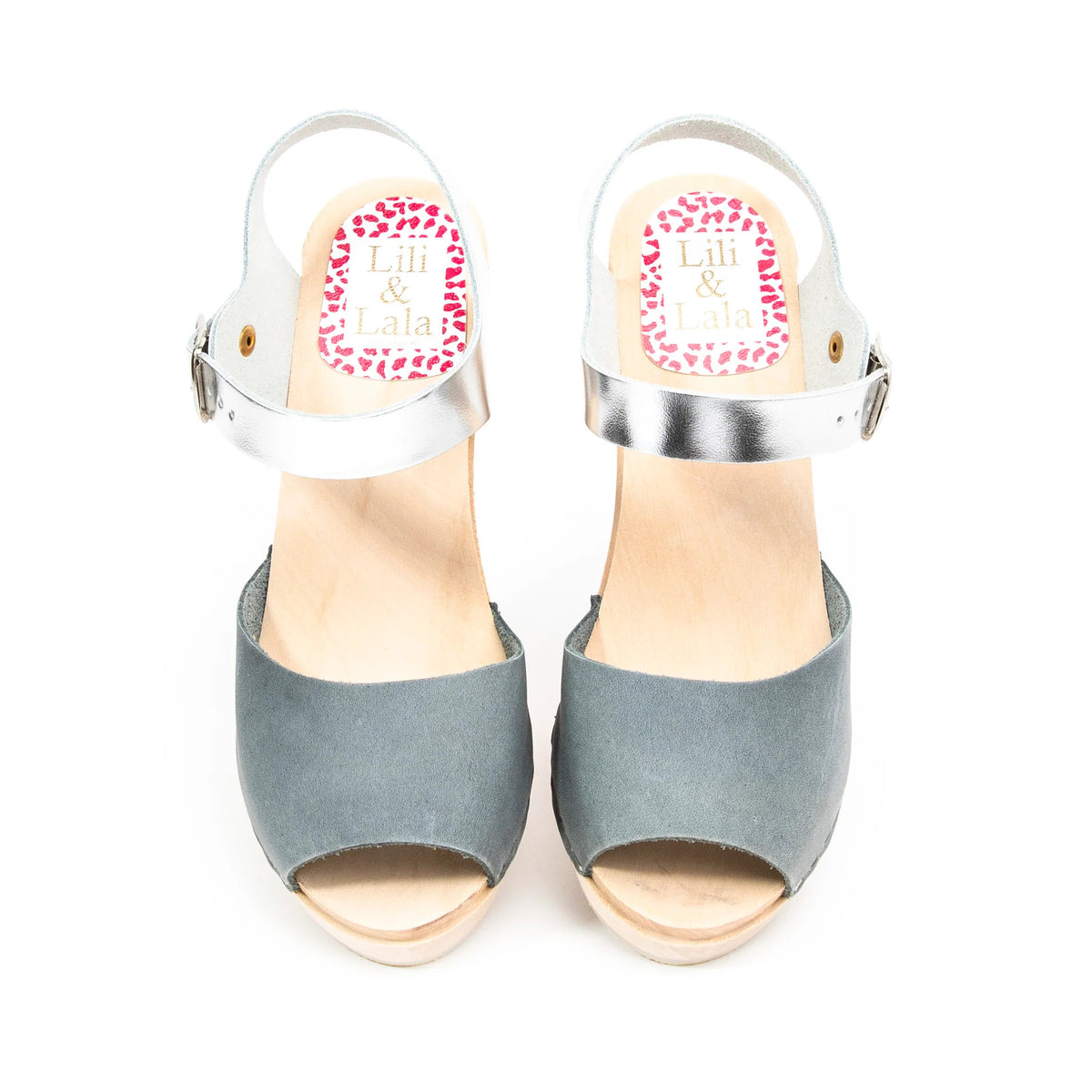 VISBY GREY & SILVER SANDAL