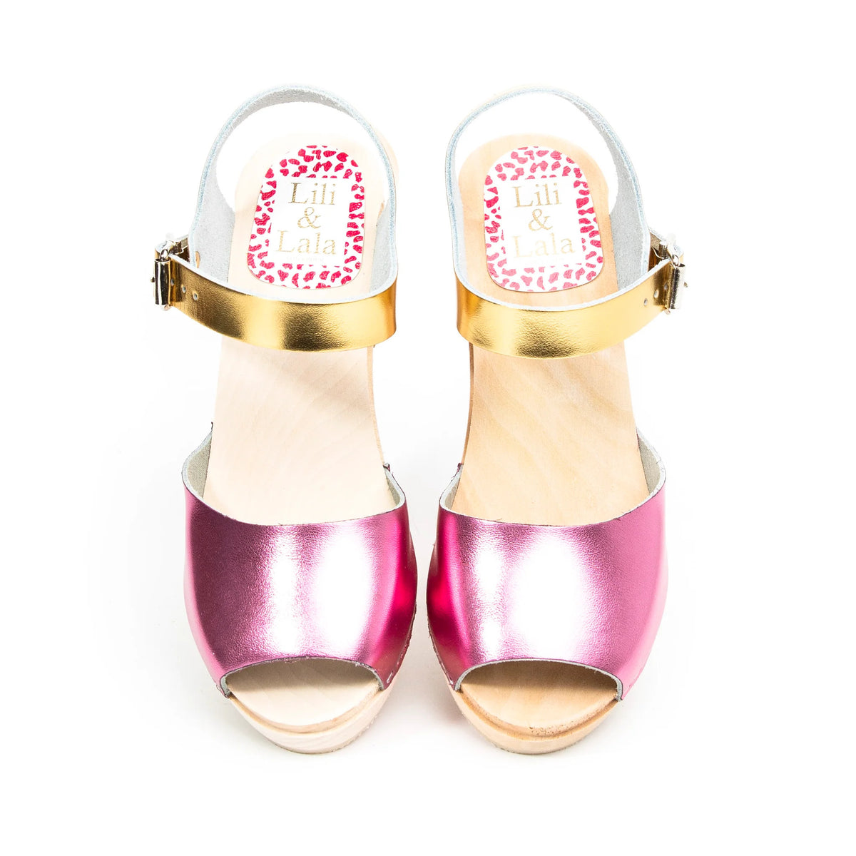 VISBY PINK & GOLD SANDALS