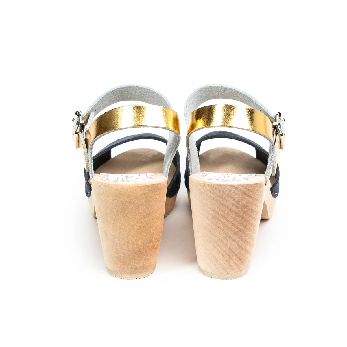 VISBY NAVY & GOLD SANDALS