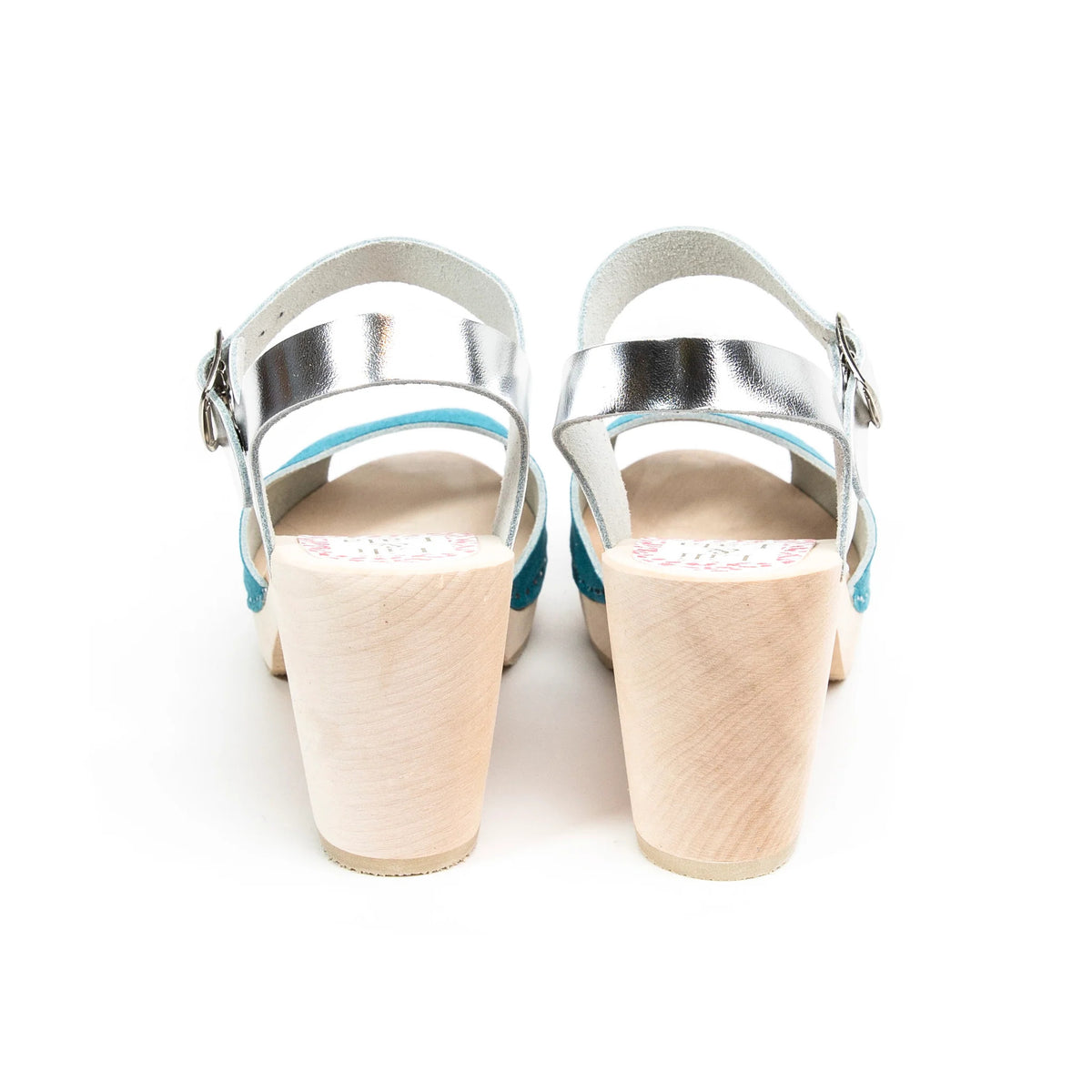 VISBY TURQUOISE & SILIVER SANDALS