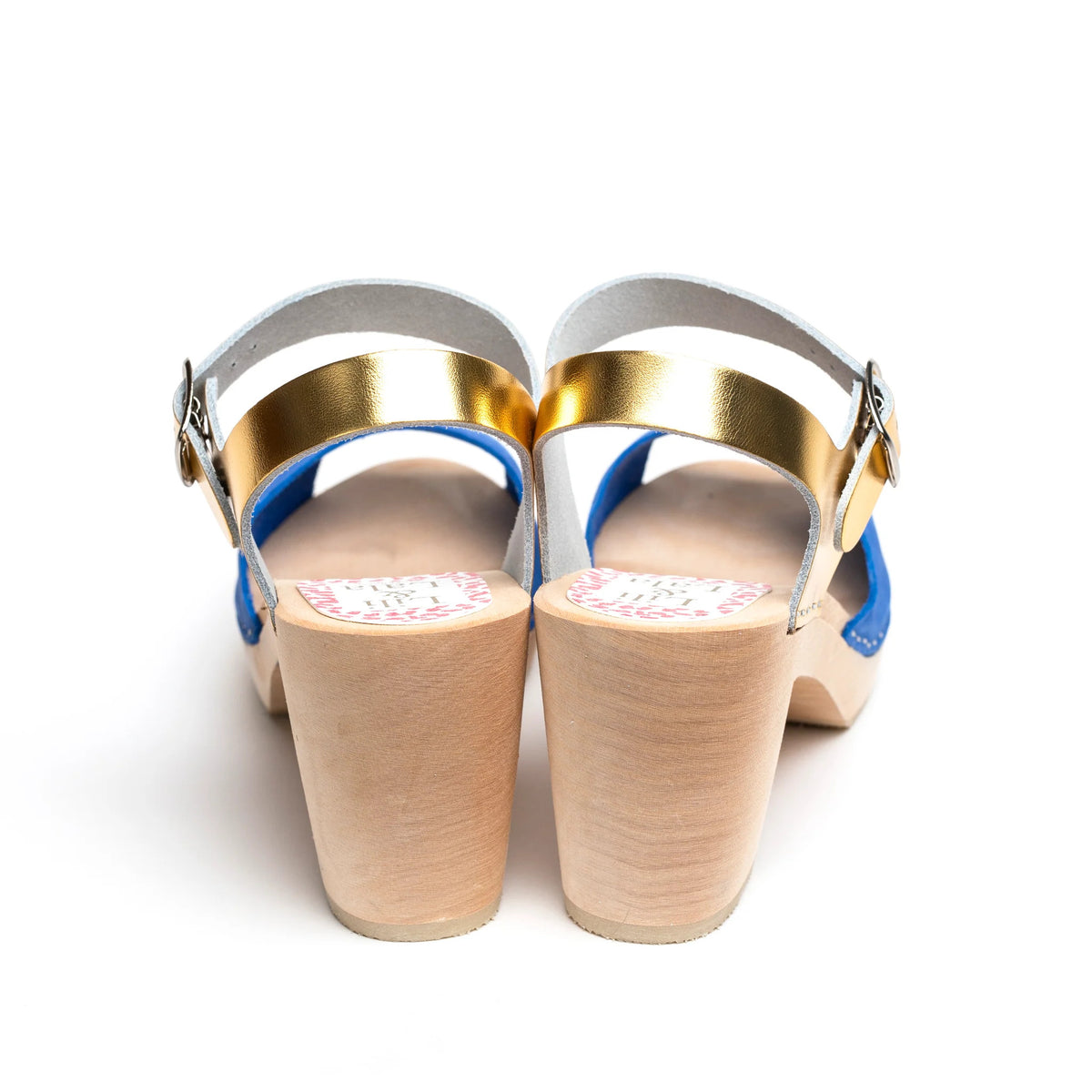 VISBY ROYAL BLUE & GOLD SANDALS