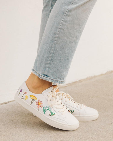 Pressed Floral Ibiza Women Sneakers
