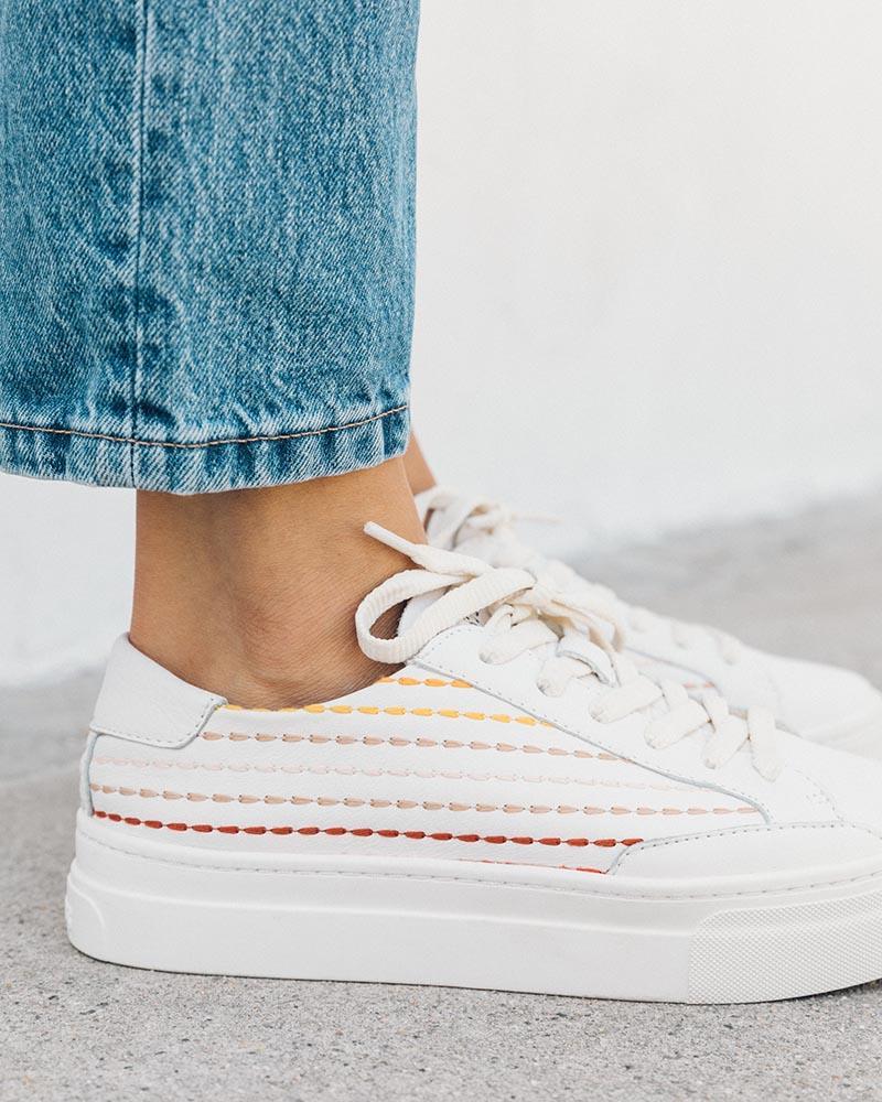 Quilted Stripe Women Sneakers