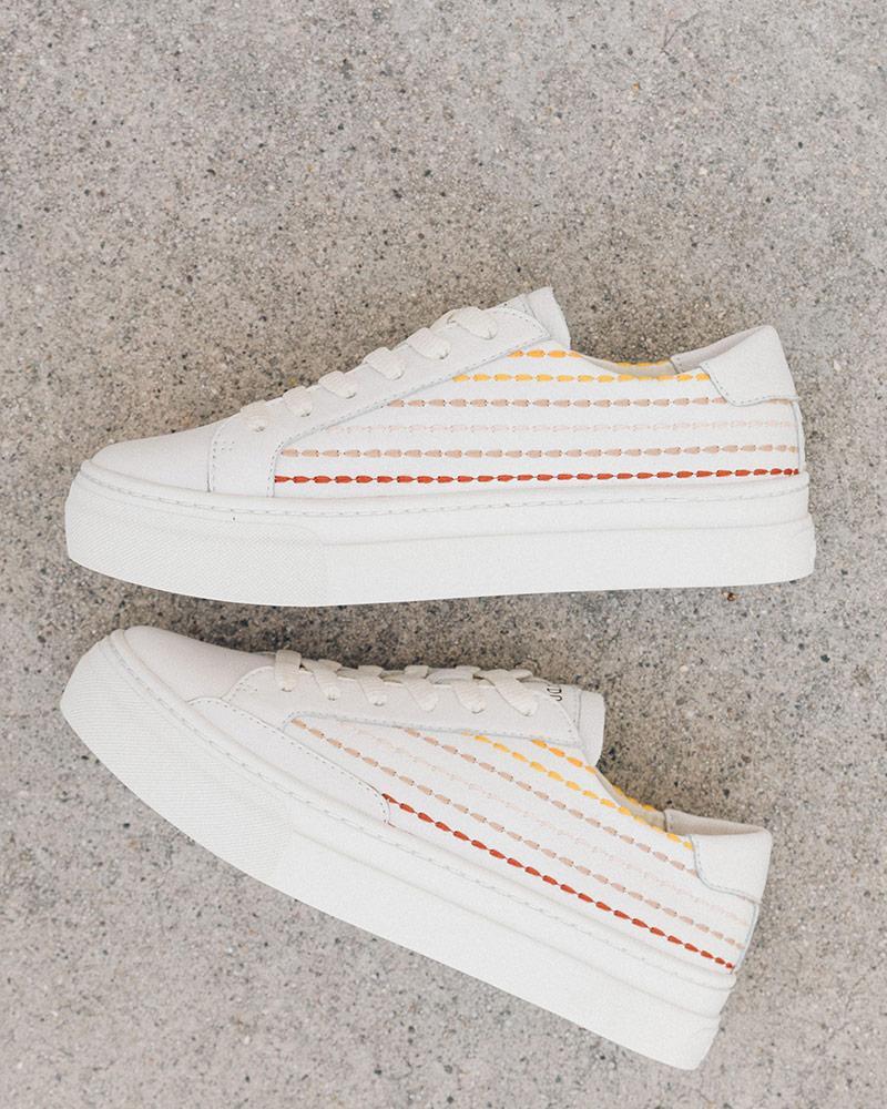 Quilted Stripe Women Sneakers